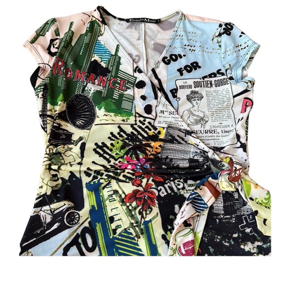 ETOILE DU MONDE faux wrap dress in size 1, never worn - Picture 10 of 14